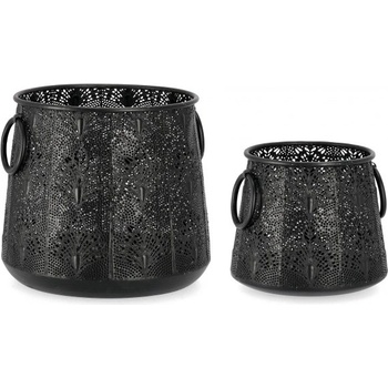 Bizzotto Комплект 2 бр. черни фенери larjam 2h ro (0140374)