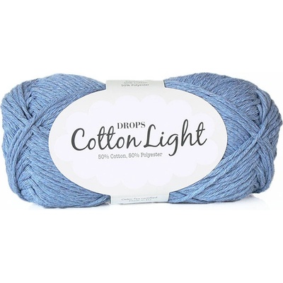 Příze DROPS Cotton light 34 - džínsová