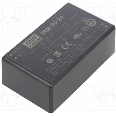 MEAN WELL IRM-90-24 Měnič: AC/DC; 90W; Uvst: 80÷305VAC,113÷431VDC; Uvýst: 24VDC; OUT: 1