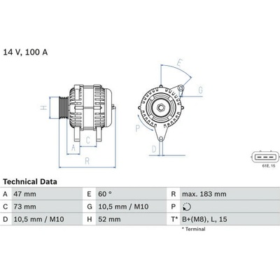 generátor BOSCH 0 986 080 920