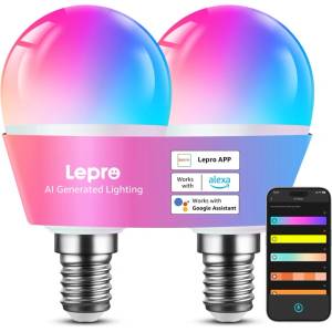 Lepro Смарт крушки LEPRO BP1-2 E14 Wi-Fi/Bluetooth 470 lm, 2 бр (BP1-2)