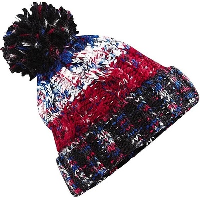 Beechfield Čepice s bambulí Červená vínová