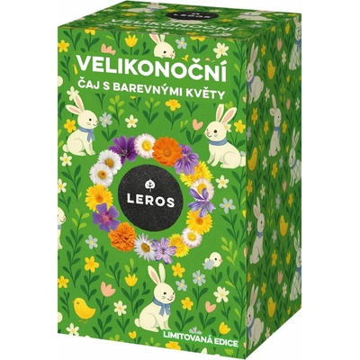 LEROS Velikonoční čaj s barevnými květy 20 x 1,4 g
