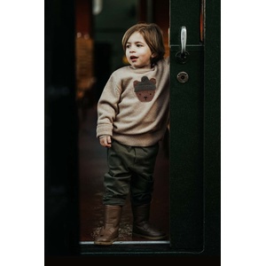 Donsje Вълнен бебешки пуловер Denn Merino Wool Sweater Bear (4083501.56.92)