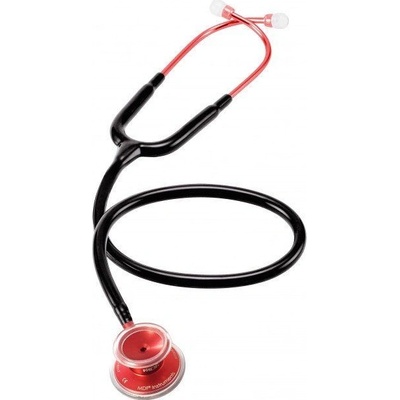 MDF 747xp Deluxe Dual Head Stetoskop pre internú medicínu red black