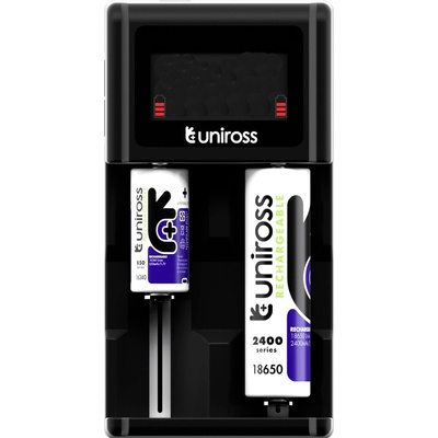 Uniross Зарядно устройство Uniross Smartcharger LED 3T, за Ni-MH/NiCD/Li-Ion/IMR батерии според описанието (8643)