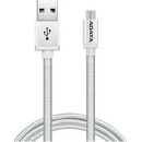 Adata AMUCAL-100CMK-CSV Micro USB, 1m, stříbrný