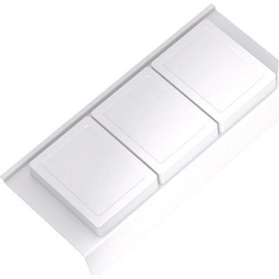 GOLLINUCCI Kúpeľňový organizér s príslušenstvom 350mm 146x322x69mm biela 10900302
