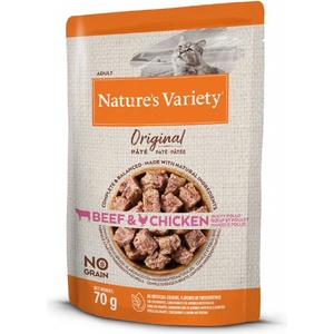 Nature's Variety Nature s Variety Котка Оригинално Говеждо и Пиле 70 г