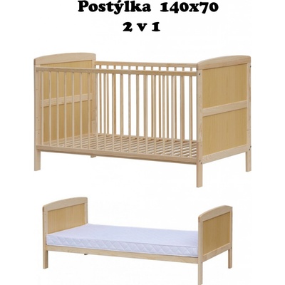 Scarlett KACPER 2v1 borovice přírodní 140x70