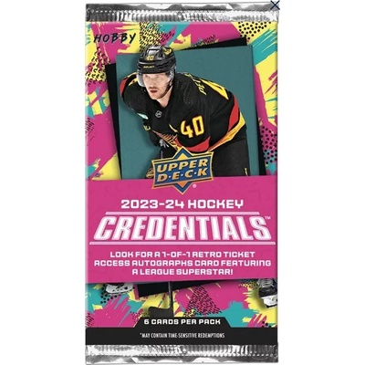 Upper Deck NHL 2023-24 Credentials Hobby Balíček