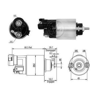 Spínač startéru ZM - Denso 428000-3390