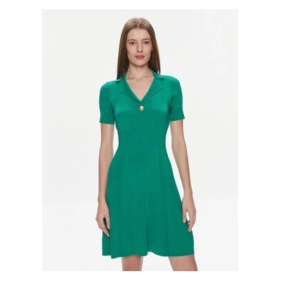 Tommy Hilfiger Плетена рокля WW0WW41444 Зелен Slim Fit (WW0WW41444)
