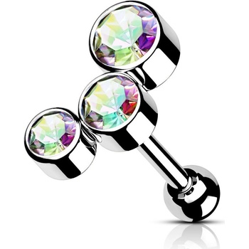 Šperky4U cartilage helix tragus piercing CP1081-VM