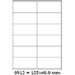 CDRmarket Самозалепващи етикети 105 x 48 мм, 12 етикета, A4, 100 листа (R0ECO.0913A, 227008)