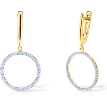 Image 1 of SAVICKI Обеци Savicki: двуцветно злато. диаманти