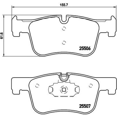 BREMBO Sada brzdových platničiek kotúčovej brzdy P06070