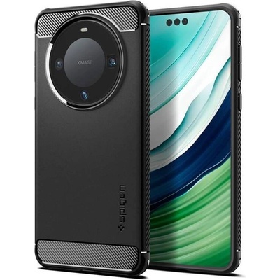 Spigen Противоударен Калъф за Huawei Mate 60 Pro, Spigen Rugged Armor Case, Черен (ACS07219)