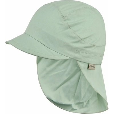 Dětský UV klobouk s plachetkou plátno UV + STERNTALER zelená Ice Green