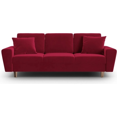 Cosmopolitan Design Червен кадифен разтегателен диван с място за съхранение 235 cm Kyoto - Cosmopolitan Design (COS_3SF_2_F2_KYOTO2)