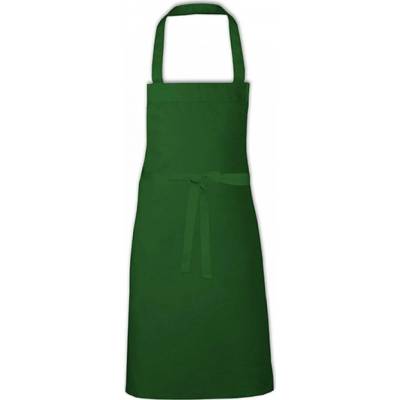 Link Kitchen Wear Středně dlouhá směsová zástěra na grilování Zelená lahvová X993