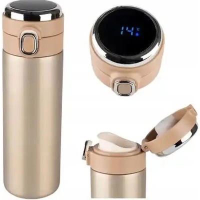 Altom Design Termohrnek s teplotním čidlem LED zlatý 420 ml