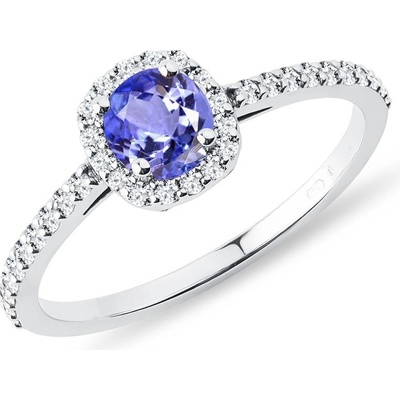 Klenota Zásnubný prsteň s tanzanitom a diamantmi k0317062