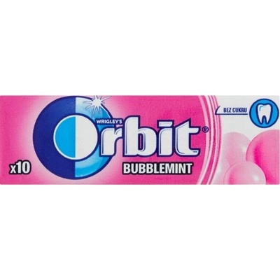 Orbit žvýkačky bez cukru Bubblemint 14g