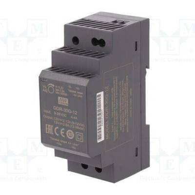 MEAN WELL DDR-30G-12 Měnič: DC/DC; 30W; Uvst: 9÷36VDC; Uvýst: 12VDC; Ivýst: 2,5A; DDR