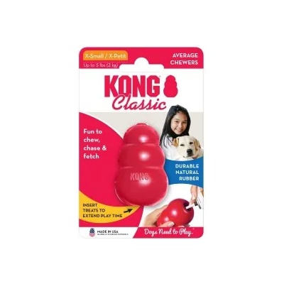 KONG CLASSIC Extra Small - играчка за куче от гума - САЩ - T4E