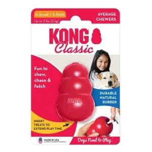 KONG CLASSIC Extra Small - играчка за куче от гума - САЩ - T4E