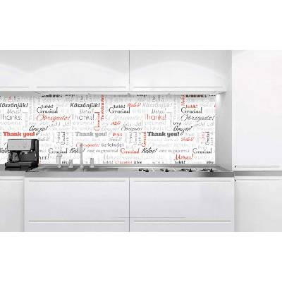 DIMEX ART Фототапет за кухня - надписи благодаря 180 x 60 см