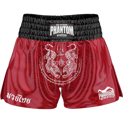 Phantom Muay Thai šortky sak yant červené