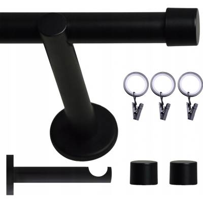 VOPPI GARNÝŽ JEDNOŘADÁ LOFT S ŽABKAMI 19MM 180 CM BÍLÁ
