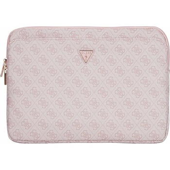 Guess PU 4G Triangle Logo Obal pro Notebook 14" - ruzová 14543222