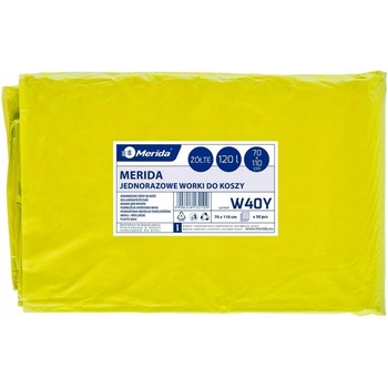 Merida pytle LDPE 38µm 120l 50ks žluté