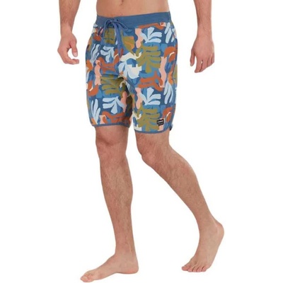 Fundango Бански гащета Fundango Neal swimming shorts - Blue (Blue Pattern)