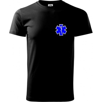 Hvězda samostatná záchranář rescue Klasické triko černá
