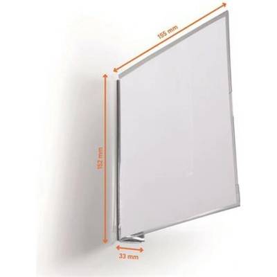 Informačná tabuľka, 149x149 mm, magnetická, DURABLE, priehľadná