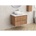 Inter Ceramic Конзолен PVC шкаф за баня BG 6039-75 + 7546-30, с бял плот, Inter Ceramic, 45х50х73.5см (BG 6039-75 + 7546-30)