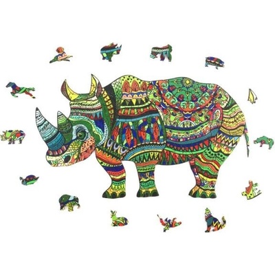 WOODBESTS Drevené nosorožec 239 dielov