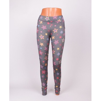 Ефектен клин в сив цвят със звезди в свежи цветове