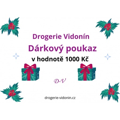 Drogerie Vidonín Dárkový poukaz 1000 Kč