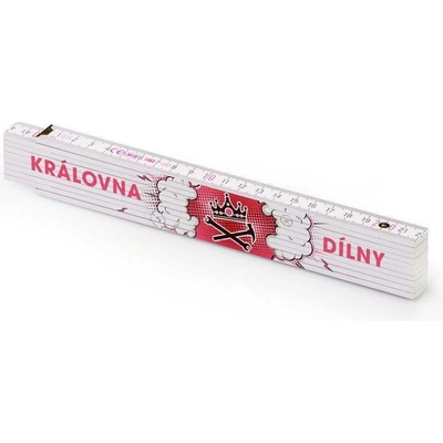 Metrie Block 52 Skládací metr s potiskem Královna dílny 2 m