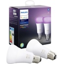 Žárovky Philips Chytrá žárovka Hue Bluetooth 9W, E27, White and Color Ambiance 2ks