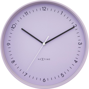 NeXtime Стенен часовник Berlin L лавандулов (3543LA)