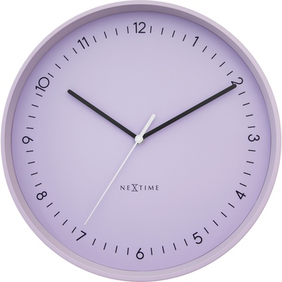 NeXtime Стенен часовник Berlin L лавандулов (3543LA)