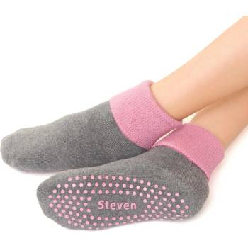 Safety line Dětské protiskluzové ponožky tmavě šedý melír