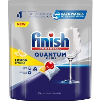 Finish Quantum All in1 Kapsle do myčky nádobí Lemon 35 ks