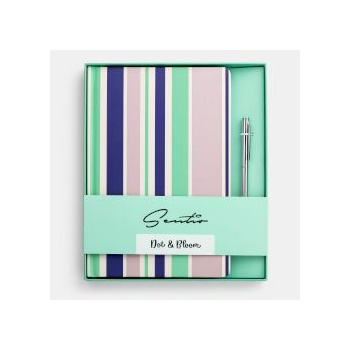 Sentio Бележник с химикалка A5 Stripes 80 листа